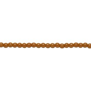 Bead, Czech pressed glass, opaque brown, 2mm round. Sold per 15-1/2" to 16" strand.