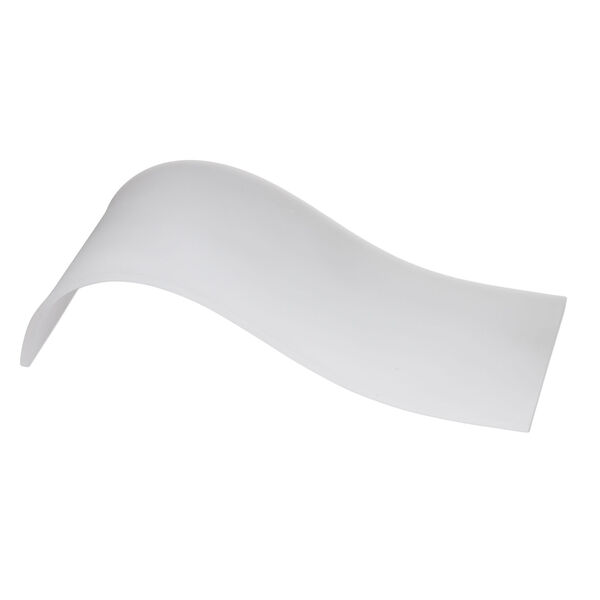 Display, bracelet, acrylic, frosted white, 7-2/3 x 4 x 1-5/8 inch ramp. Sold individually. image number 1