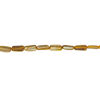 Mother-of-pearl shell 1pkg1, stick bead 15 inch burnt umber 14x5mm-15x9mm image number 1