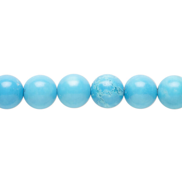 Magnesite 1pkg1, round bead 15.5 inch 8mm image number 0