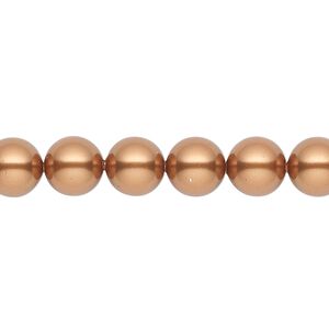 Pearl 50pk copper, Crystal Passions® 8mm round 5810