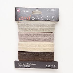 Elastic 1pkg4, flat cord assortment 5.9m 16mm