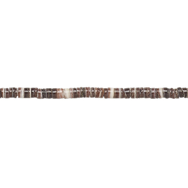 Bead, violet oyster shell (natural), 2-3mm hand-cut heishi, Mohs hardness 3-1/2. Sold per 15-1/2" to 16" strand. image number 0