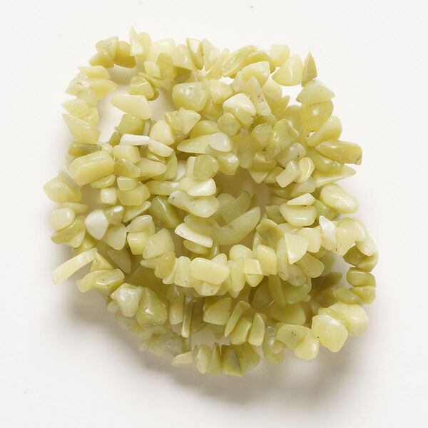 New "jade" 1pkg1, chip bead natural C grade, 30 inch mini to extra-large image number 0