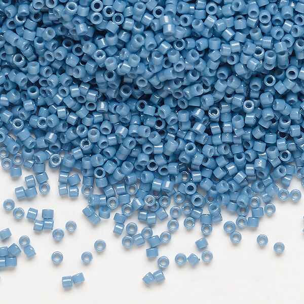 Seed bead, Delica®, glass, pkg/7.5g, #11 round, Duracoat® opaque outside dyed bayberry (DB-2132). image number 0