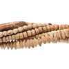 Bead mix, wood (natural / dyed), mixed colors, 2mm-10x4mm mixed shape. Sold per pkg of (8) 15-1/2" to 16" strands. image number 0