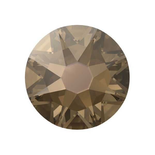 Flat back 1pkg12 crystal bronze foil back, Crystal Passions&reg; 7.07-7.27mm rose round SS34 2088 image number 0