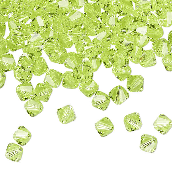 Bead 720pk citrus green, Swarovski® 5mm XILION bicone 5328 image number 0