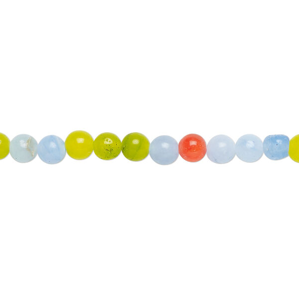 Malaysia "jade" 1pkg1, round bead C- grade, 15 inch 4-5mm image number 0