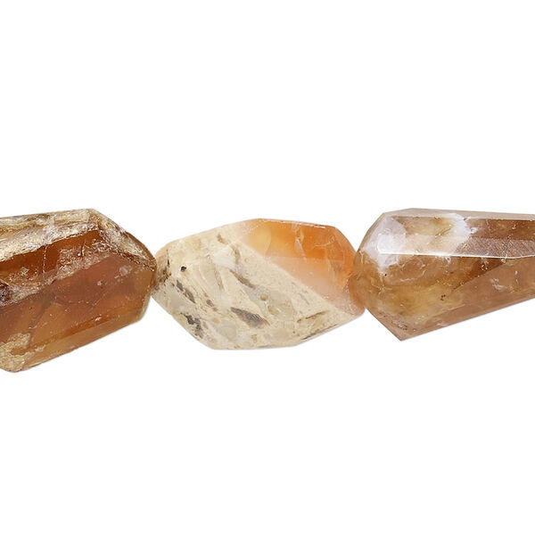 Brandy opal 1pkg1, faceted nugget bead natural 15.5-16 inch medium image number 0