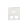 Earring card, PVC plastic, transparent clear, 2x2 inch square. Sold per pkg of 100. image number 0