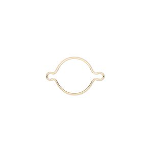 Link, Wrap-Tite®, 14Kt gold, 10mm round setting Sold individually.