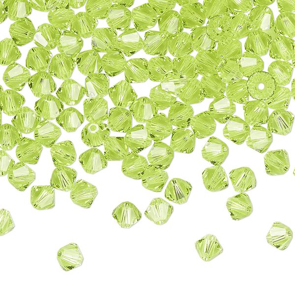 Bead 144pk citrus green, Crystal Passions® 4mm bicone 5328 image number 0