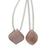Coffee moonstone 1pkg2, hand-cut top-drilled puffed teardrop bead natural 14x14mm image number 0