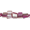 Mother-of-pearl shell 1pkg1, triangle tube bead 15 inch elderberry 6x5mm-11x8mm image number 0
