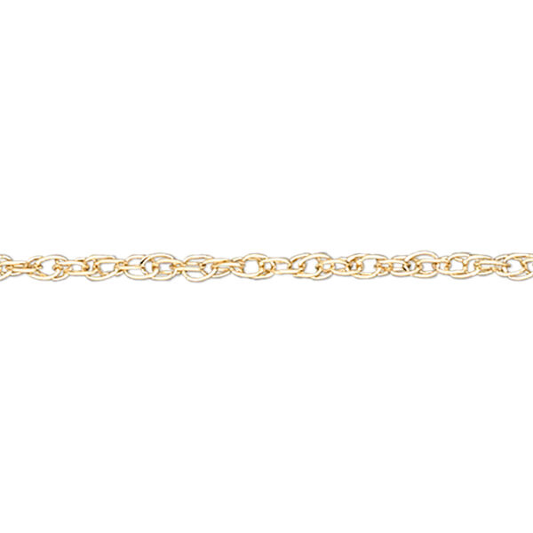 Chain, Gossamer™, 14Kt gold-filled, 1mm triple rope. Sold per pkg of 5 feet. image number 0