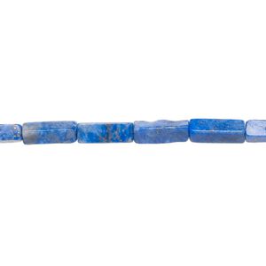 Lapis lazuli 1pkg1, square tube bead natural 15 inch 9x3mm-10x3mm