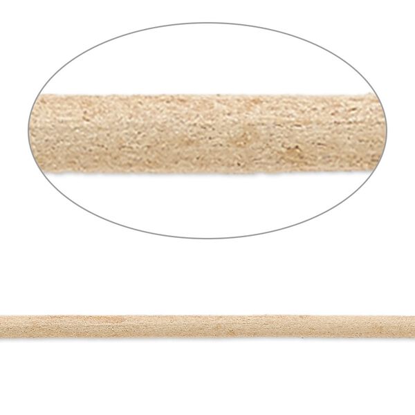 Cord, Ellada Leather™, Greek leather (natural), 2.5mm round. Sold per pkg of 3 yards. image number 0