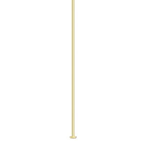 Head pin, 14Kt gold-filled, 2 inches, 21 gauge. Sold per pkg of 10.