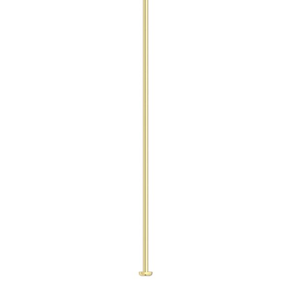 Head pin, 14Kt gold-filled, 2 inches, 21 gauge. Sold per pkg of 10. image number 0