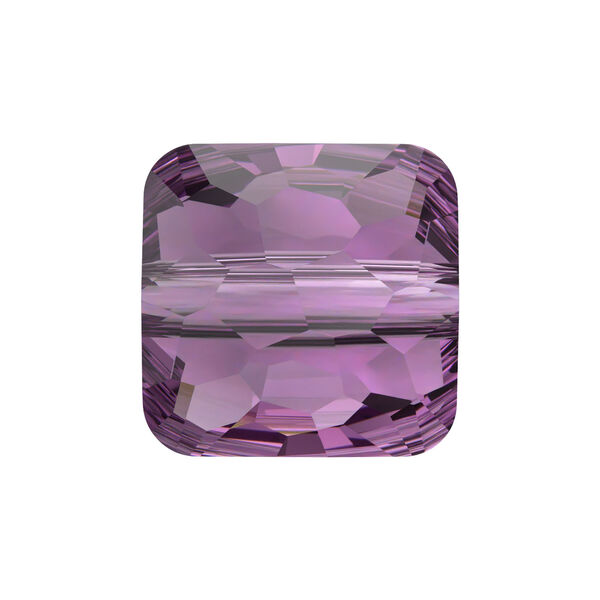 Bead 1pkg288 amethyst, Swarovski®, 6mm puffed square 5035 image number 0