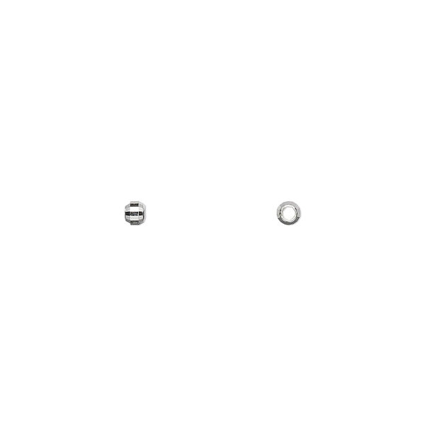 Bead, sterling silver, 2.5mm mirror round. Sold per pkg of 4. image number 0