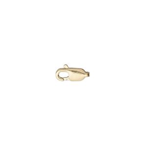 Clasp lobster claw 1pkg5 14Kt gold-filled, 10x4mm, 1-strand