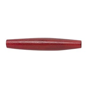 Bead, horn (dyed), red, 38x6mm-38x8mm hand-cut hairpipe, Mohs hardness 2-1/2. Sold per pkg of 24.