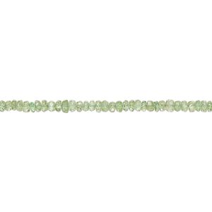 Tsavorite garnet 1pkg1, hand-cut faceted rondelle bead natural 15 inch 2x1mm-3x2mm