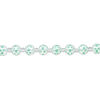 Bead, glass 1pkg8, opaque seafoam green and white, 10mm hand-painted round. image number 1