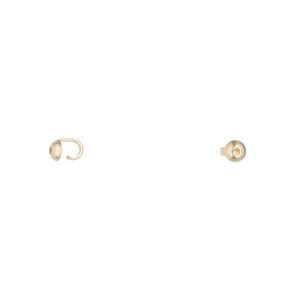 Bead tip, 14Kt gold-filled, 5x3mm with 0.039-inch hole. Sold per pkg of 10.