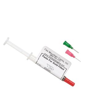 Solder paste, silver / copper / zinc / cadmium, medium flow. Sold per 1-pennyweight tube.