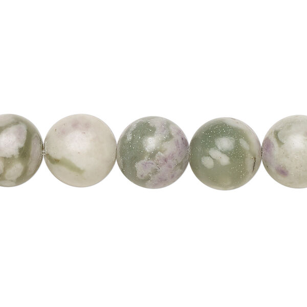 Peace "jade" 1pkg1, round bead natural B grade, 15.5-16 inch 10mm image number 0