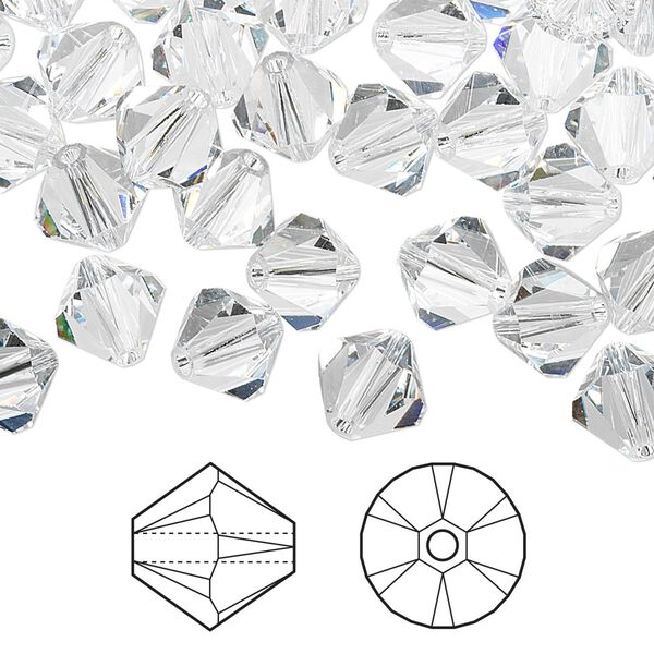 Bead 288pk crystal, Crystal Passions® 8mm bicone 5328 image number 0