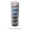 Organizer jar, Space Saver, plastic, clear, 1-1/4 x 1/2 inches. Sold per pkg of (2) 6-piece sets. image number 0