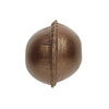 Bead, leather, bronze, 20-24mm smooth round. Sold individually. image number 0