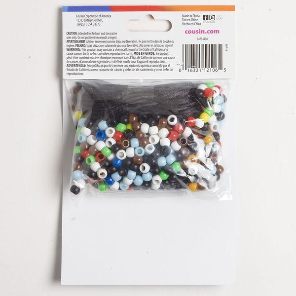 Lanyard kit mix 1pkg450, acrylic / nylon / silver-finished steel, mixed colors, animal theme. image number 1