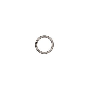 Jump ring, stainless steel, 9mm round, 7mm inside diameter, 18 gauge. Sold per pkg of 50.