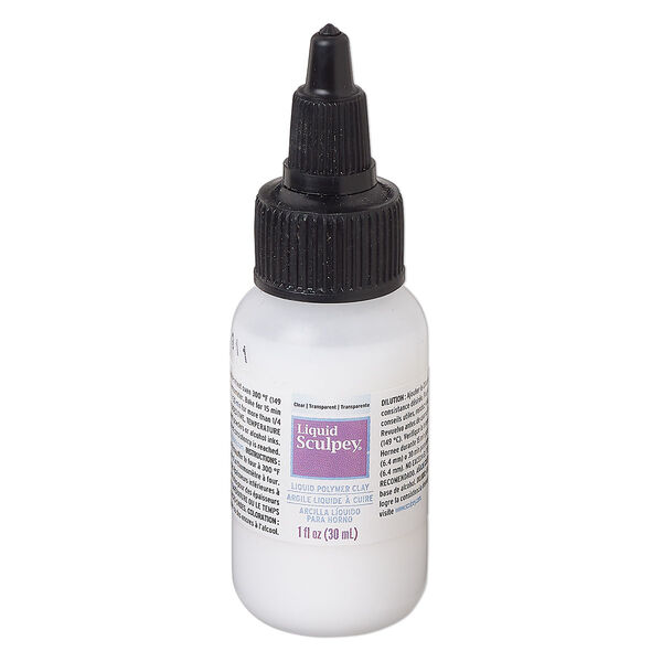 Liquid polymer clay, Liquid Sculpey®, transparent clear. Sold per 1-fluid ounce bottle. image number 0
