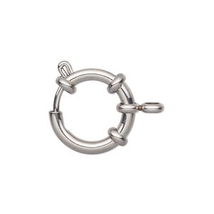 Springring 1pkg1, 18mm, stainless steel clasp 1-strand