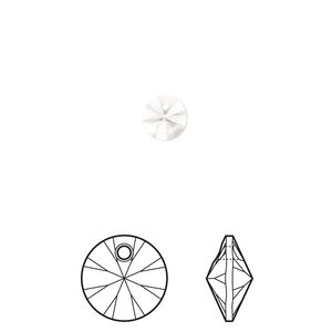 Drop 720pk crystal, Swarovski® 6mm pendant mini disk 6428