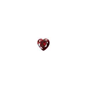 Gem, cubic zirconia, garnet red, 6mm faceted heart, Mohs hardness 8-1/2. Sold per pkg of 2.