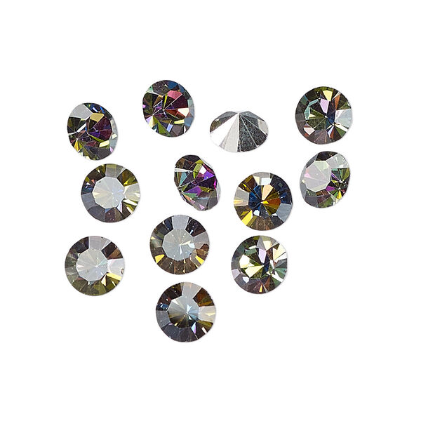 Chaton 288pk crystal vitrail medium foil back, Preciosa MAXIMA Czech crystal rhinestone 6.14-6.32mm 15-cut faceted round SS29 image number 0
