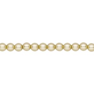 Pearl 50pk vanilla, Preciosa Czech crystal 4mm round