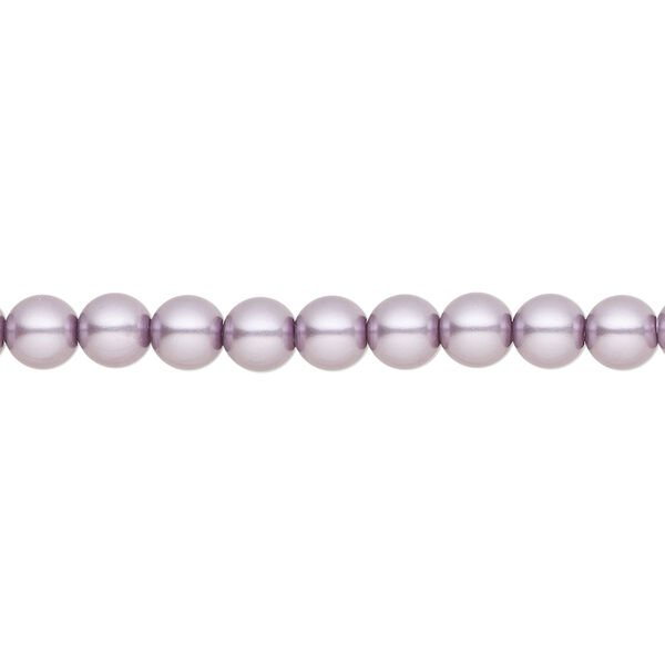 Pearl 500pk lavender, Preciosa Czech crystal 5mm round image number 0
