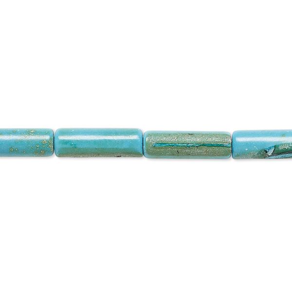 Magnesite 1pkg1, round tube bead 15 inch 13x4mm image number 0