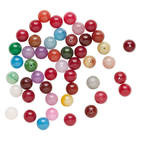 Quartz 1pkg1, round bead 4 oz mix 11-13mm image number 1