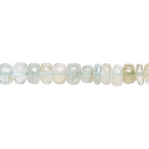 Multi-beryl 1pkg1, hand-cut rondelle bead 8 inch 6x3mm-7x5mm