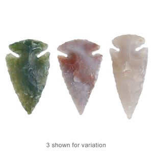 Jasper 1pkg1, hand-cut arrowhead focal natural 35mm