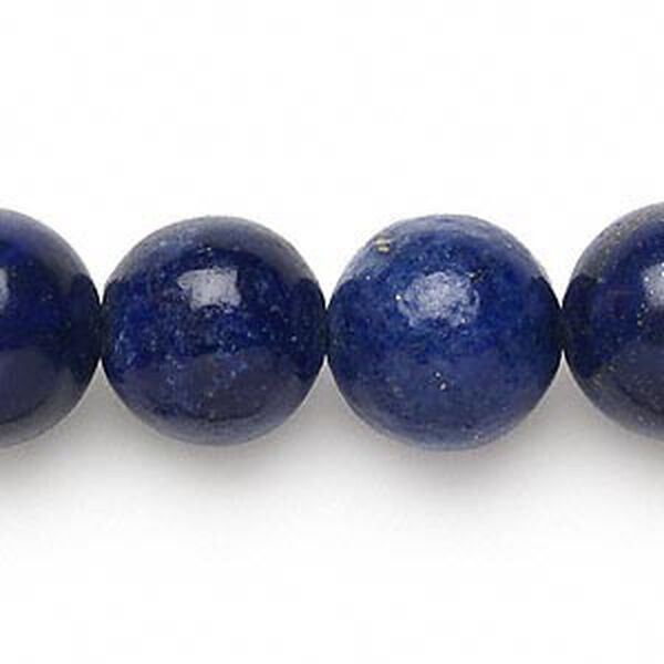 Bead, lapis lazuli (dyed), 15-16mm round, C grade, Mohs hardness 5 to 6. Sold per 15-inch strand. image number 0